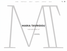 Tablet Screenshot of maria-tavridou.com